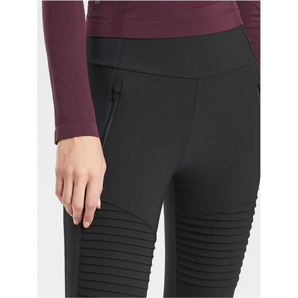 NWT Athleta Headlands Hybrid Moto Tight Black - Picture 4 of 6